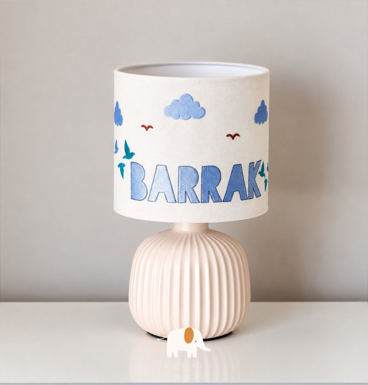 Bedside lamp birds and clouds design إضاءة جانبية بتصميم الطيور و الغيوم