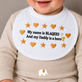 My dad is hero baby bib صدرية الاب البطل