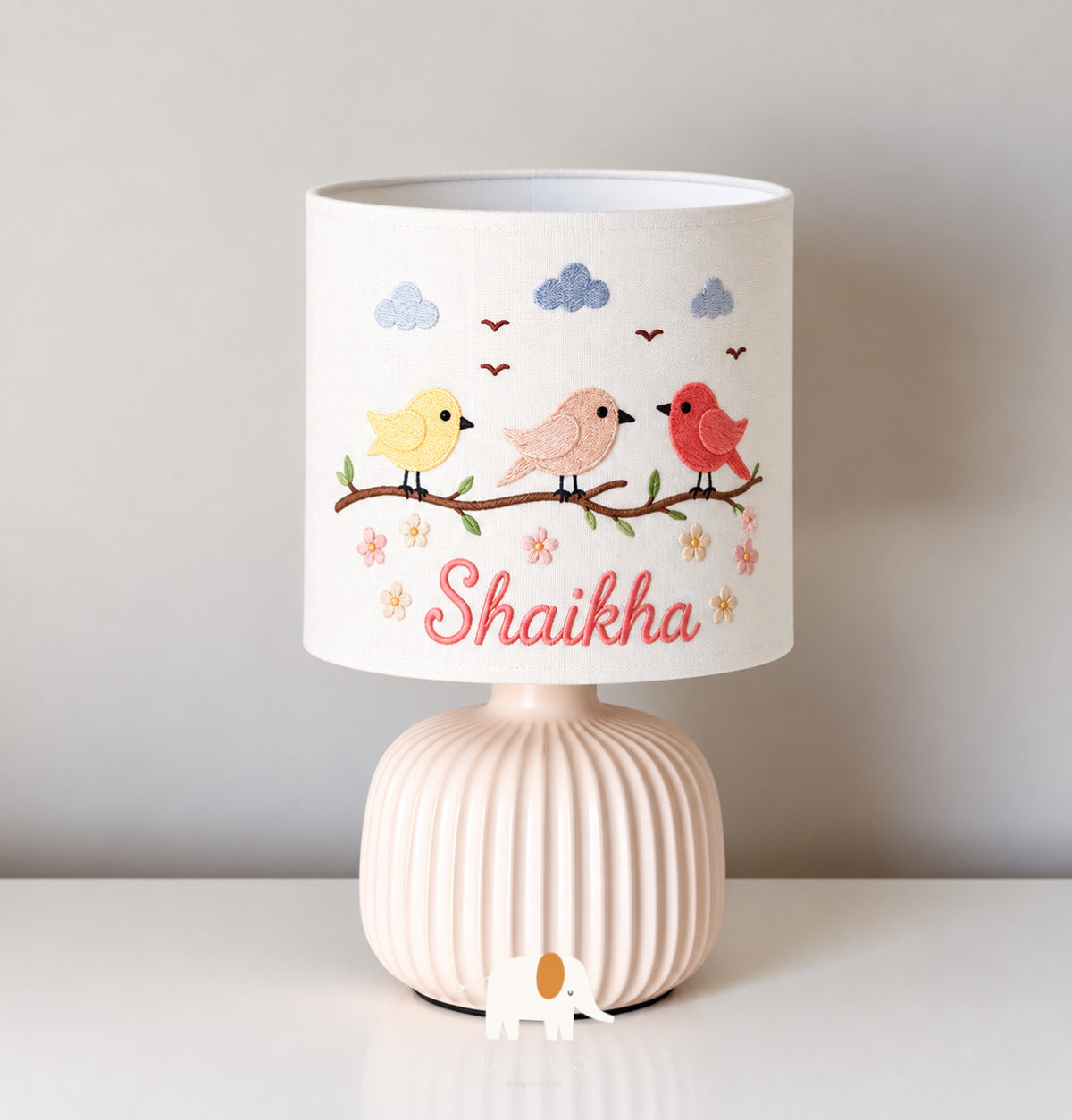 Bedside birds design إضاءة جانبية تصميم العصافير