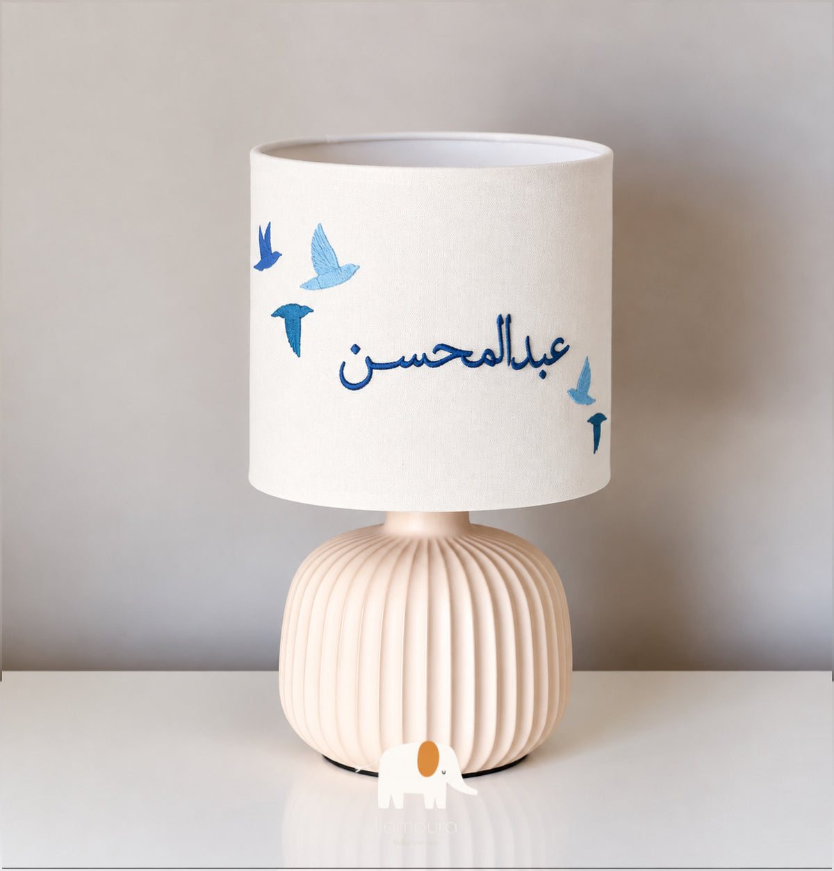 Bedside lamp birds design إضاءة جانبية تصميم الطيور