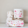 Acrylic gift set pink clouds design  مجموعة طقم الاكريلك بتصميم الغيوم الوردية