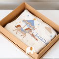 Blue horse design blanket غطاء بتصميم الحصان الأزرق