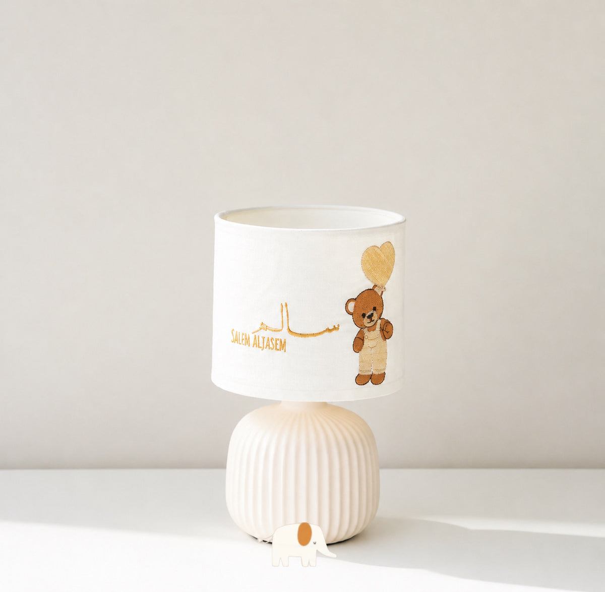 Side lamp teddy bear design إضاءة جانبية تصميم الدب